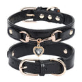 Rhinestone Accessories PU Leather Collar For Small Dogs